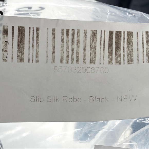 Slip Women's Silk Robe BLACK - One size - Picture 7 of 8
